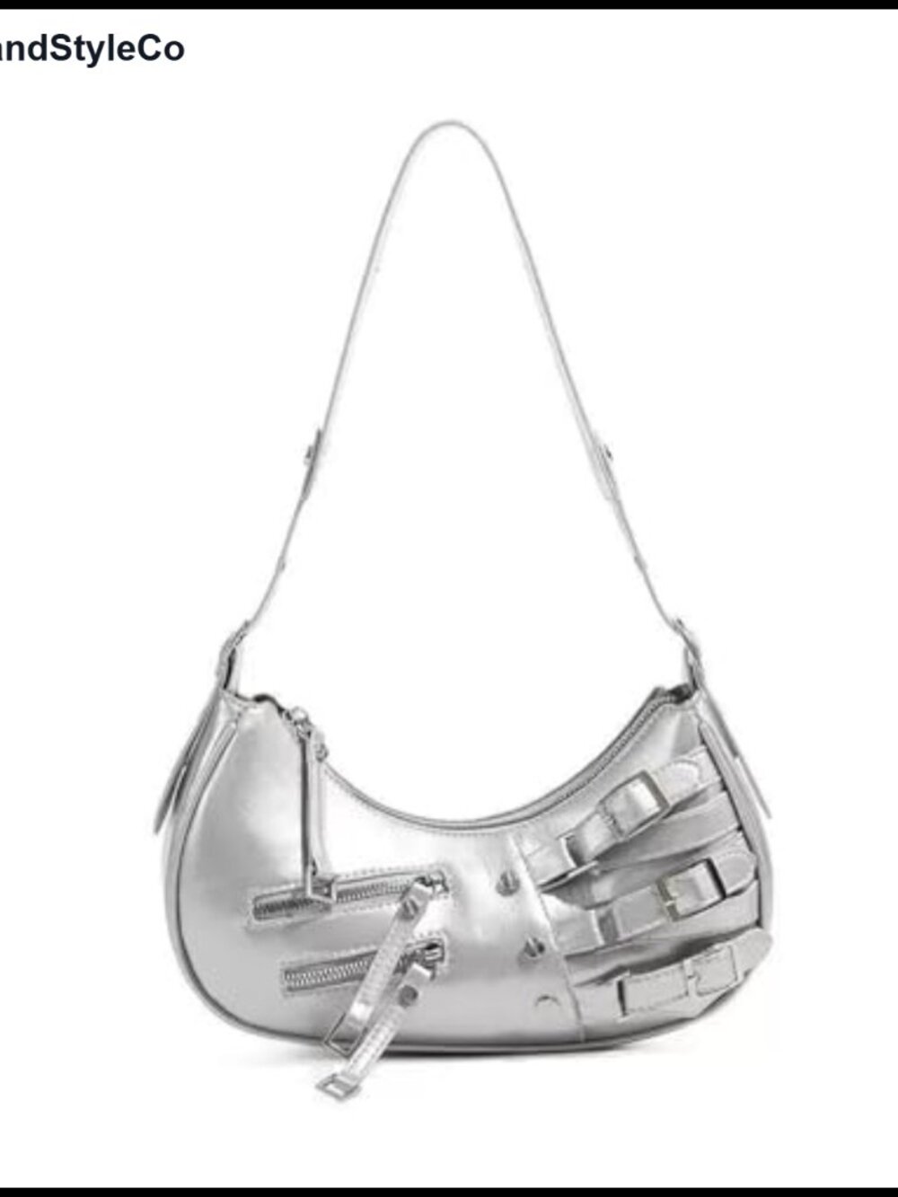Women's Vintage PU Leather Shoulder Bag - Adjustable Strap, Zipper Closure